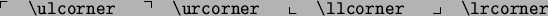 \begin{symbols}{*3{cl}}
\SC{\dag } & \SC{\S} & \SC{\copyright} \\
\SC{\ddag } & \SC{\P} & \SC{\pounds} \\
\end{symbols}